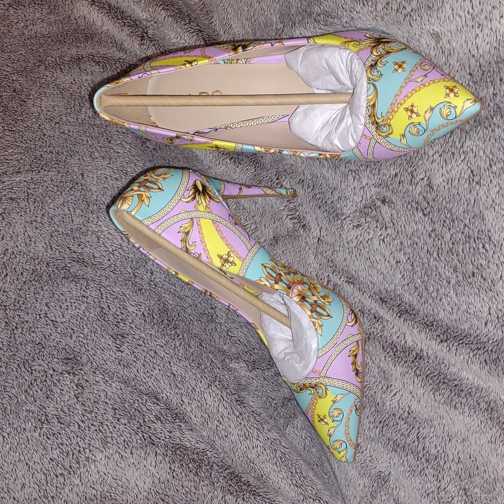 👣ALDO 🇺🇲Stessy Multicolored Stilettos (Pastels) heel shoes footwear - Picture 11 of 16
